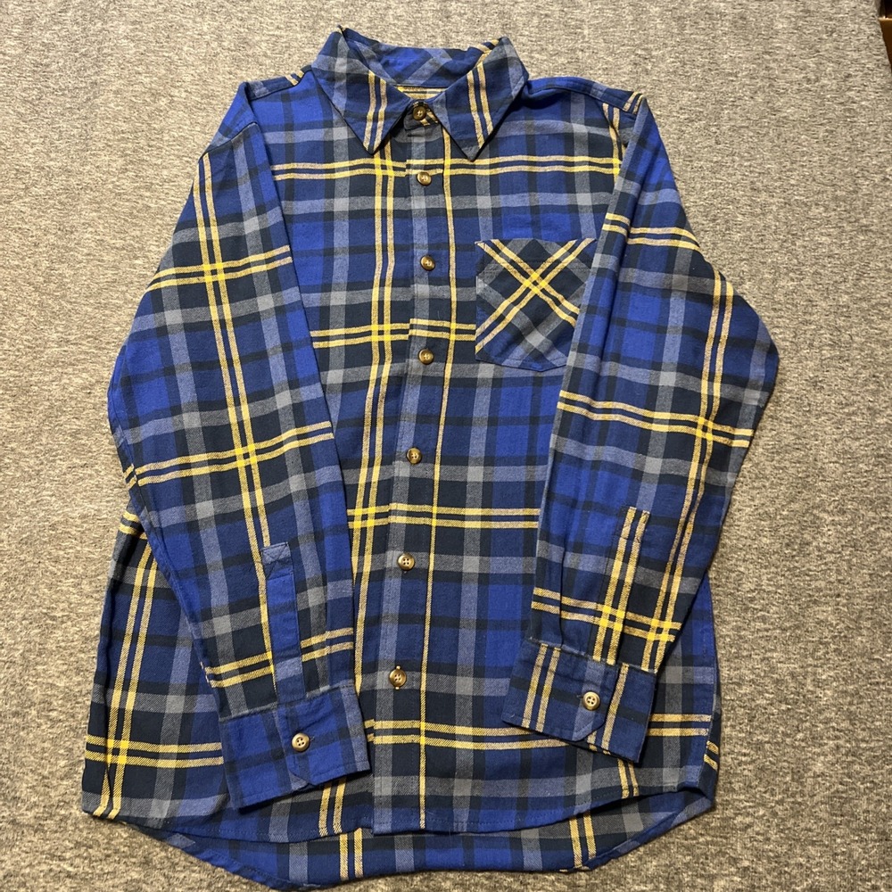 Men's Field & Stream Long Sleeve Plaid Flannel Button Front Shirt Size‎ Small SM